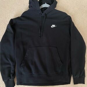 Nike Men's Dark Hoodie with White Logo